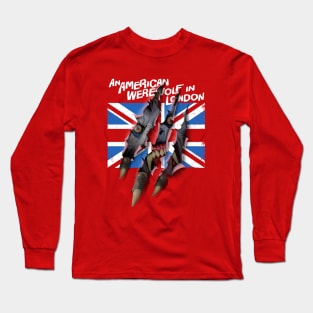 AN AMERICAN WEREWOLF IN LONDON - Union Jack Rips (4 red) Long Sleeve T-Shirt